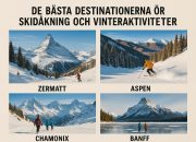 De bästa destinationerna för skidåkning och vinteraktiviteter