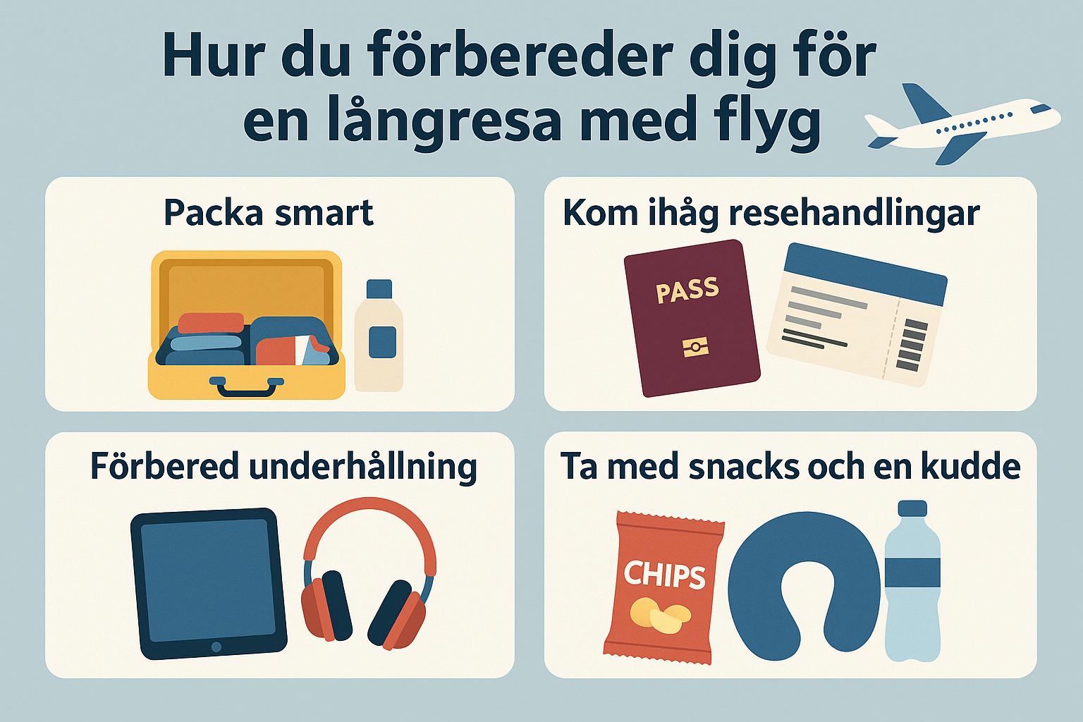 Hur du förbereder dig för en långresa med flyg