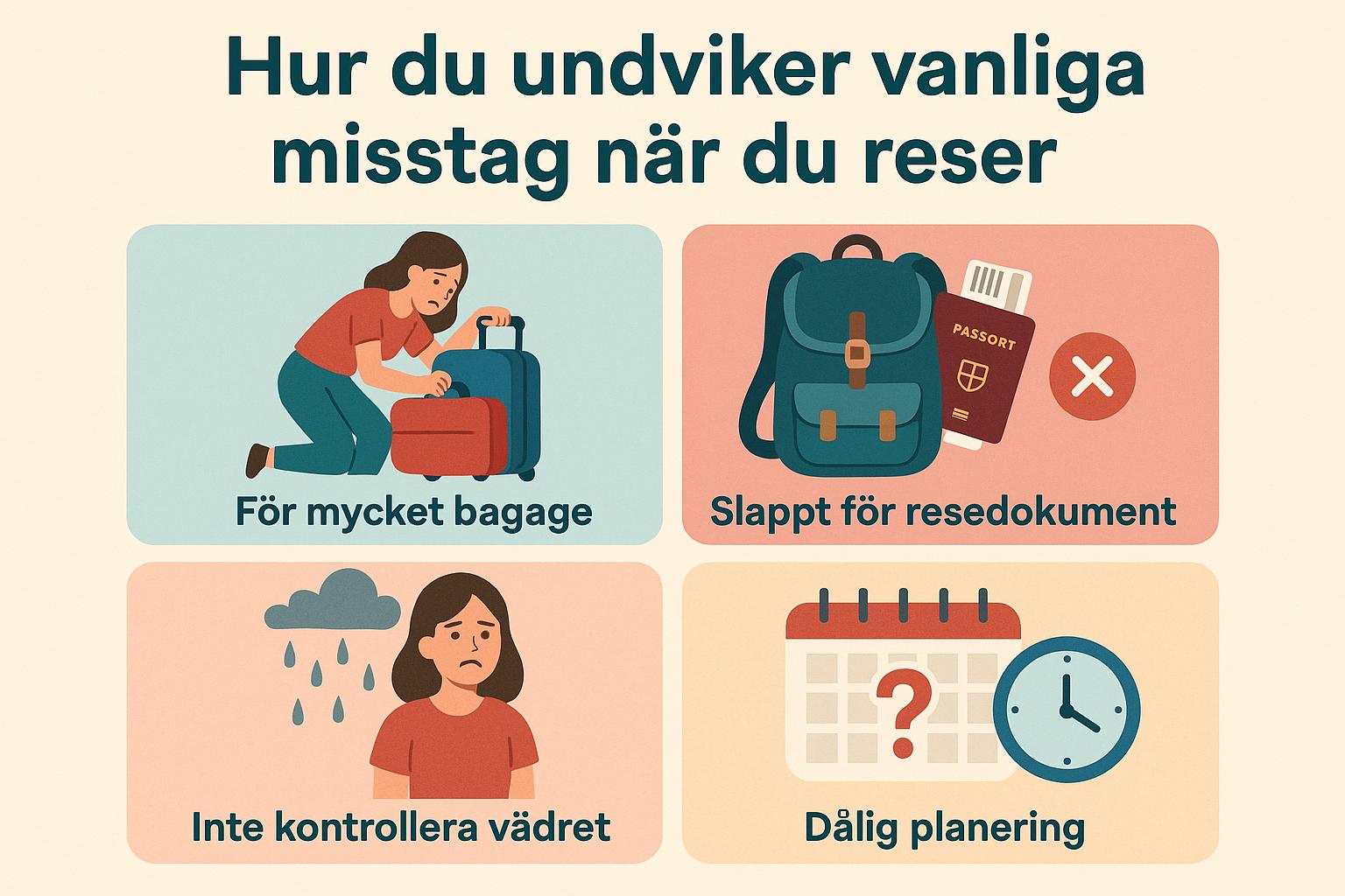 Hur du undviker vanliga misstag när du reser