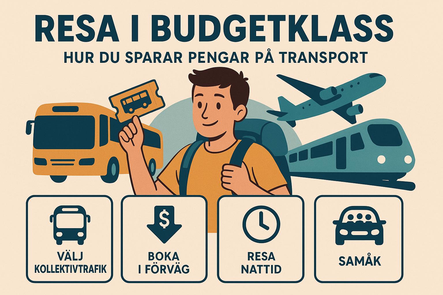Resa i budgetklass: Hur du sparar pengar på transport