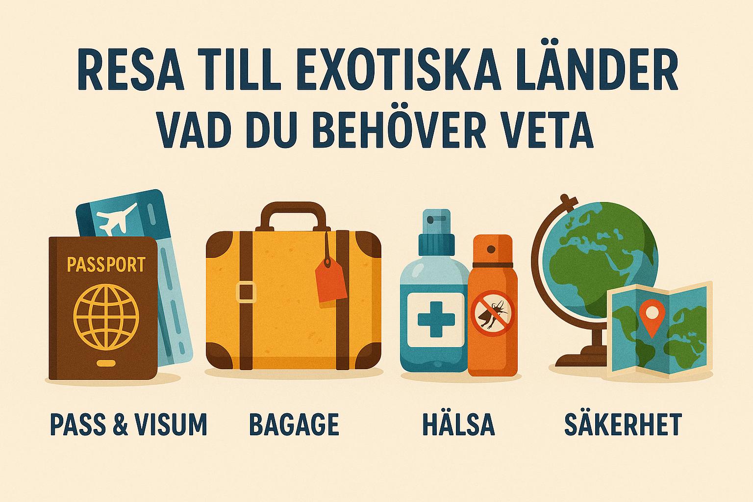 Resa till exotiska länder: Vad du behöver veta