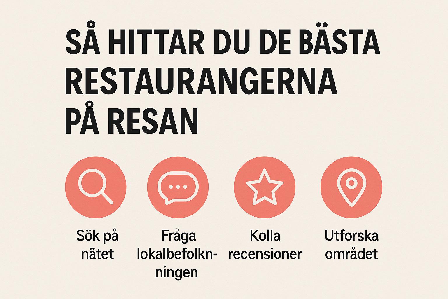 Så hittar du de bästa restaurangerna på resan