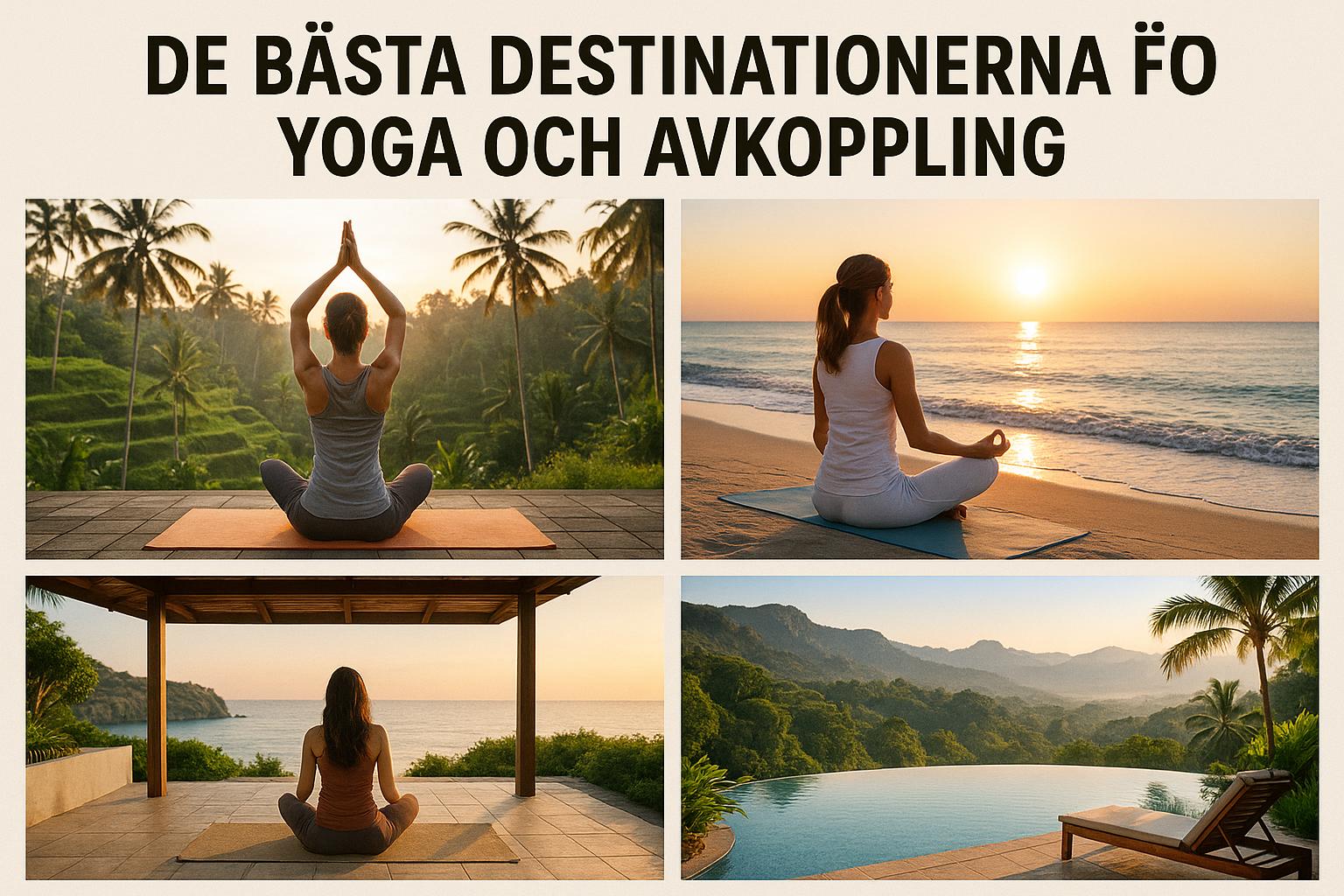 De bästa destinationerna för yoga och avkoppling